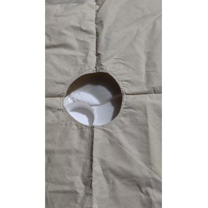 双层大洞巾250X150的本白棉布